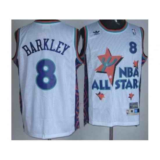 Phoenix Suns 8 Charles Barkley White 95 All Star NBA Jerseys